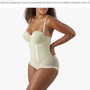 Maidenform Cream Shapewear Bodysuit